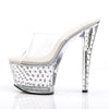 STARDUST-701 Plateau Pantoletten Glitzer von Pleaser – Ansicht 3