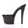 STARDUST-702 Plateau Pantoletten Schwarz/Transparent von Pleaser – Ansicht 3