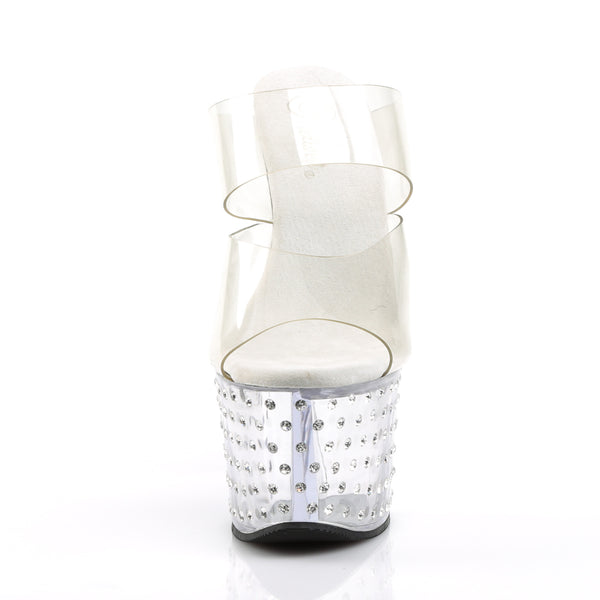 STARDUST-702 Plateau Pantoletten transparent von Pleaser – Ansicht 2