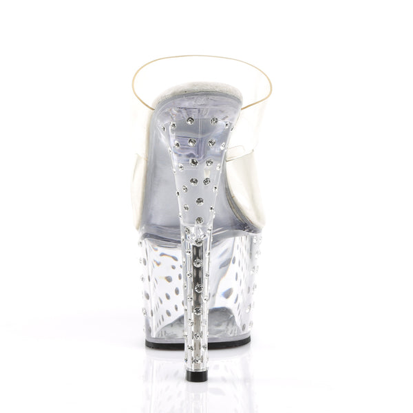 STARDUST-702 Plateau Pantoletten transparent von Pleaser – Ansicht 4