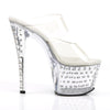 STARDUST-702 Plateau Pantoletten transparent von Pleaser – Ansicht 5