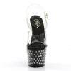 STARDUST-708 Plateau Sandaletten Schwarz | Pleaser