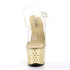 STARDUST-708 Plateau Sandaletten Gold | Pleaser
