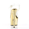 STARDUST-708 Plateau Sandaletten Gold | Pleaser