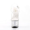 STARDUST-708 Plateau Sandaletten transparent | Pleaser