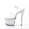 STARDUST-708 Plateau Sandaletten transparent | Pleaser