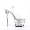STARDUST-708 Plateau Sandaletten transparent | Pleaser