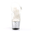 STARDUST-708T Plateau Sandaletten - Silber von Pleaser – Ansicht 2