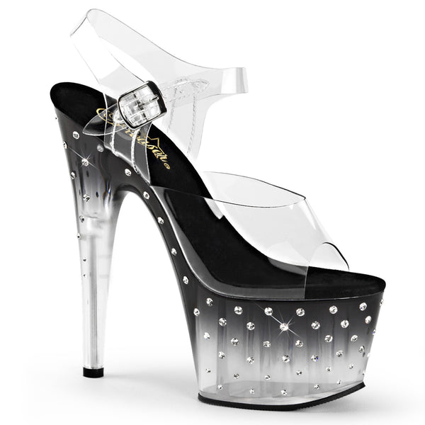 STARDUST-708T Plateau Sandaletten - Schwarz von Pleaser