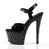 STARDUST-709 Plateau Sandaletten Lack Schwarz von Pleaser – Ansicht 3
