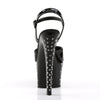 STARDUST-709 Plateau Sandaletten Lack Schwarz von Pleaser – Ansicht 4