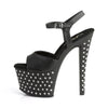 STARDUST-709 Plateau Sandaletten Matt Schwarz von Pleaser – Ansicht 3
