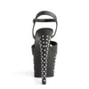 STARDUST-709 Plateau Sandaletten Matt Schwarz von Pleaser – Ansicht 4