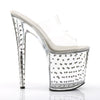 STARDUST-802 Plateau Pantoletten transparent von Pleaser – Ansicht 5