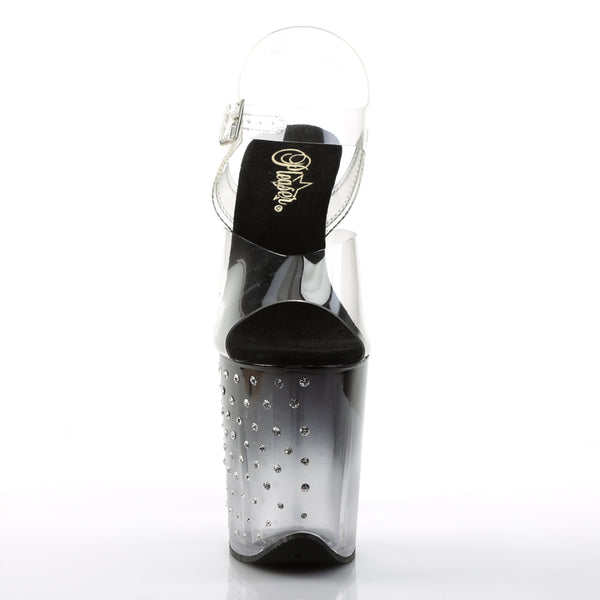STARDUST-808T Plateau Sandaletten - Schwarz von Pleaser – Ansicht 2