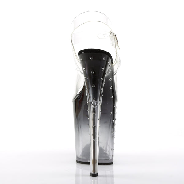 STARDUST-808T Plateau Sandaletten - Schwarz von Pleaser – Ansicht 4