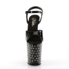 STARDUST-809 Plateau Sandaletten Schwarz von Pleaser – Ansicht 2