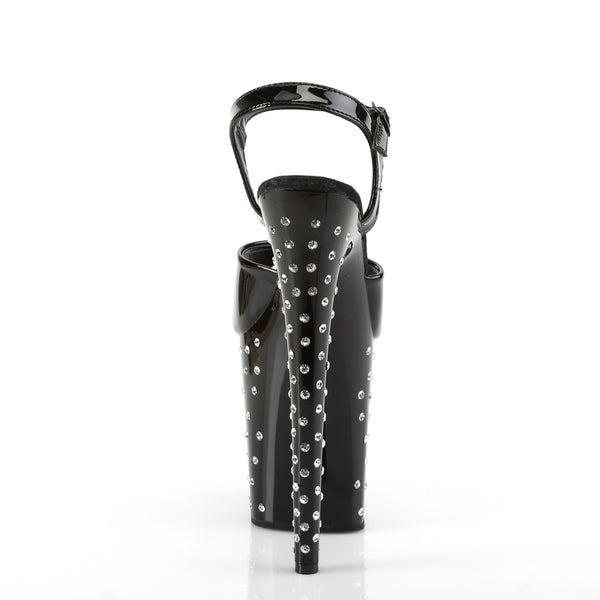 STARDUST-809 Plateau Sandaletten Schwarz von Pleaser – Ansicht 4