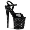 STARDUST-809 Plateau Sandaletten Schwarz von Pleaser