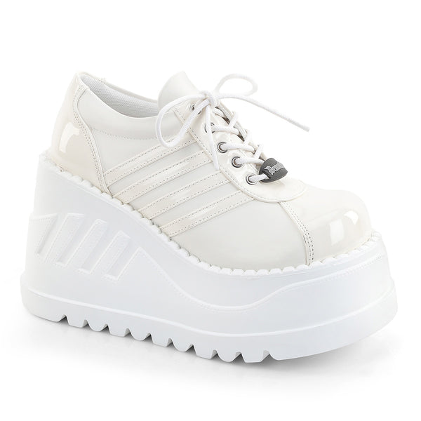 STOMP-08-1 Plateau Schuhe Weiß Mehrfarbig von DemoniaCult