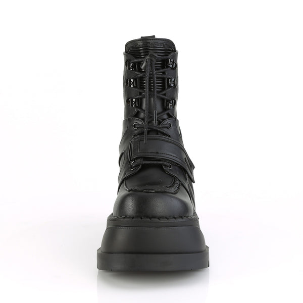 STOMP-13 Plateau Stiefeletten Schwarz von DemoniaCult – Ansicht 2
