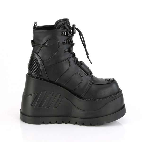STOMP-13 Plateau Stiefeletten Schwarz von DemoniaCult – Ansicht 5