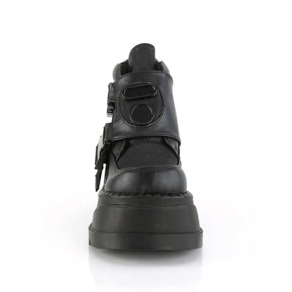 STOMP-15 Plateau Stiefeletten Schwarz von DemoniaCult – Ansicht 2