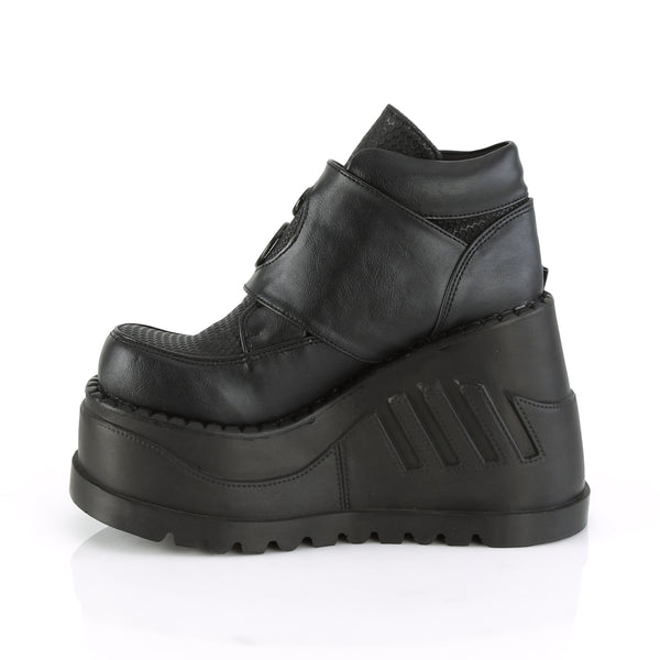 STOMP-15 Plateau Stiefeletten Schwarz von DemoniaCult – Ansicht 3