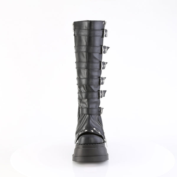 STOMP-223 - Plateau Stiefel - Schwarz Matt von DemoniaCult – Ansicht 2