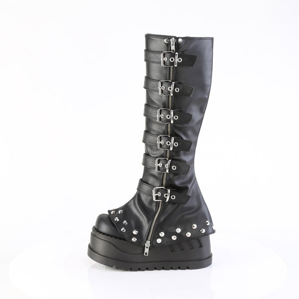 STOMP-223 - Plateau Stiefel - Schwarz Matt von DemoniaCult – Ansicht 3