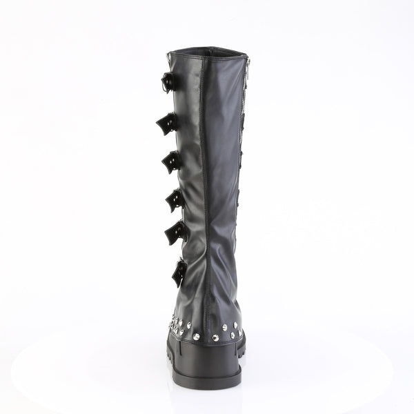 STOMP-223 - Plateau Stiefel - Schwarz Matt von DemoniaCult – Ansicht 4