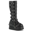 STOMP-223 - Plateau Stiefel - Schwarz Matt von DemoniaCult