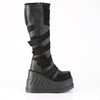 STOMP-228 Plateau Stiefel - Schwarz Matt von DemoniaCult – Ansicht 5