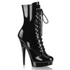 SULTRY-1020 Plateau Stiefeletten - Schwarz von Fabulicious