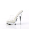 SULTRY-601 Plateau Pantoletten - Transparent von Fabulicious – Ansicht 3