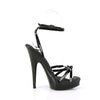 SULTRY-638 Plateau Sandaletten - Schwarz Lack von Fabulicious – Ansicht 5