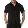 Herren Sommerhemd kurzarm - leicht & bequem mit elegantem Schnitt, Schwarz | TOF Paris
