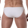 Herren Badebriefs mit seitlicher Kettendetail - Eleganter Look, Weiß | TOF Paris