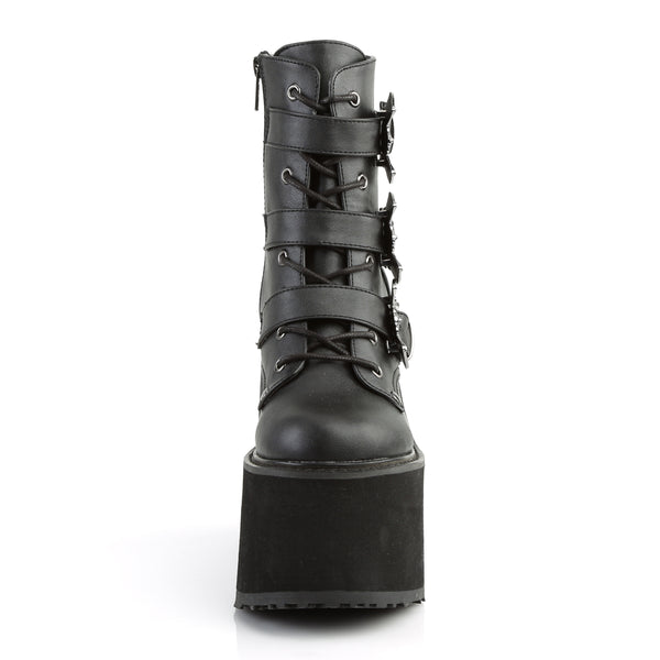 SWING-103 Plateau Stiefeletten Schwarz von DemoniaCult – Ansicht 2
