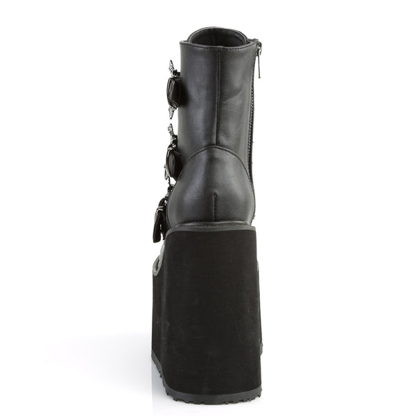 SWING-103 Plateau Stiefeletten Schwarz von DemoniaCult – Ansicht 4