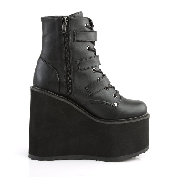 SWING-103 Plateau Stiefeletten Schwarz von DemoniaCult – Ansicht 5