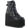 SWING-103 Plateau Stiefeletten Schwarz von DemoniaCult