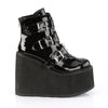 SWING-105 Plateau Stiefeletten schwarz lack von DemoniaCult – Ansicht 5
