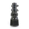 SWING-105 Plateau Stiefeletten schwarz matt von DemoniaCult – Ansicht 2