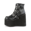 SWING-105 Plateau Stiefeletten schwarz matt von DemoniaCult – Ansicht 3