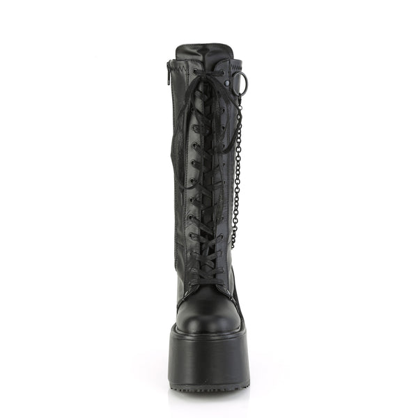 SWING-150 Plateau Stiefel - Schwarz von DemoniaCult – Ansicht 2