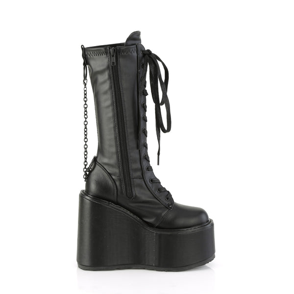 SWING-150 Plateau Stiefel - Schwarz von DemoniaCult – Ansicht 5