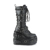 SWING-327 Plateau Stiefel - Schwarz Matt von DemoniaCult – Ansicht 5