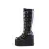 SWING-815 Plateau Stiefel - Schwarz Matt von DemoniaCult – Ansicht 3