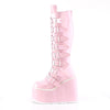 SWING-815 Plateau Stiefel - Rosa lack Holo von DemoniaCult – Ansicht 3